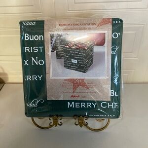 Richards Holiday Ornament Storage Chest For 64 Piece - Green - Storage Chest